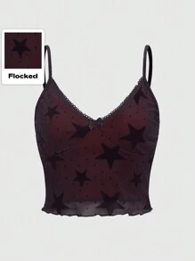 ROMWE Grunge Punk 星星印花吊带背心，学校