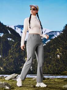 In My Nature Women's Outdoor Camping Hiking Urban Commute Fluorine-Free Water Repellent Hiking Pants - Grey - View 8