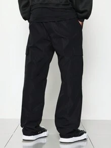 SUMWON Straight Fit Cargo Pant - Black - View 4