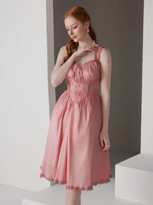 SHEIN Belle Ladies' Ball Gown Dress (Heavy-Duty Model) - Pink - View 4