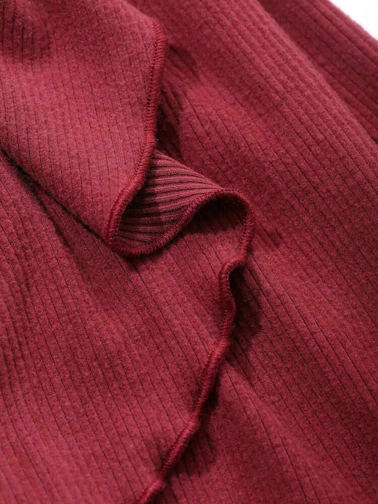 Women's Autumn Winter Ruffle Hem Midi Sheath Dress Prom Dress,Fall Women Clothes Long Sleeve Dress Red Women Dresses Christmas