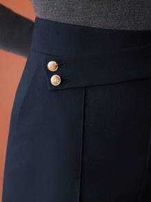 MOTF PREMIUM EFFEN OVERLAP TAILLE SCHUINE ZAKNAAD VOORKANT PAK BROEK