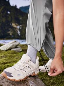 In My Nature Pantaloni impermeabili da donna per escursionismo, campeggio all'aperto, spostamenti in città - Grigio - Visualizzare 12