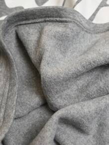 Manfinity EMRG Sudadera con capucha informal de talla grande para hombre con estampado de letras