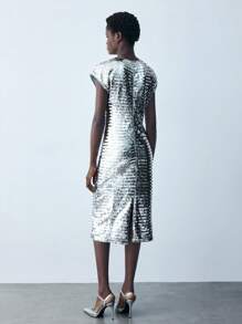 Maija Sequin Embellished Minimalist Sleeveless Wide Leg Jumpsuit Pants, Party, Daily, Valentine's Day, Spring/Summer For Women