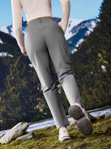 In My Nature Women's Outdoor Camping Hiking Urban Commute Fluorine-Free Water Repellent Hiking Pants - Grey - View 7