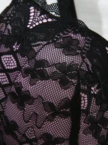 DesireSculpt 2pcs/Set Lace Solid Minimalist Underwire Plus Size Bra For Women Lingerie, Lift - Multicolor - View 7