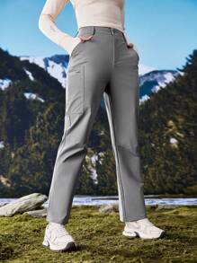 In My Nature Women's Outdoor Camping Hiking Urban Commute Fluorine-Free Water Repellent Hiking Pants - Grey - View 6