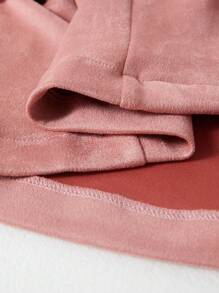 Maweii Giacca casual a manica lunga con blocchi di colore, adatta per luso quotidiano, taglie forti - Rosa - Visualizzare 6
