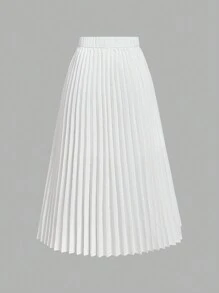 SHEIN MOD 女士白色西装外套套装：白色西装背心和白色西装外套裙 - 白色 - 查看 8