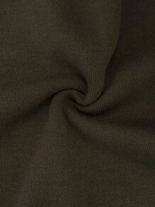 SHEIN Cottnline Men Butterfly Pattern Ripped Regular Sweater - Army Green - View 7