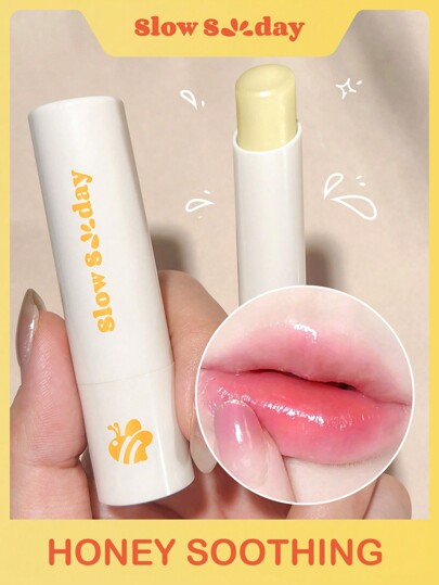 SlowSunday Honey Lip Care, Skincare, Long-Lasting Moisturizing, Halloween, Thanksgiving, Christmas, New Year, Christmas Gifts, Thank You Gift, Suitable For Autumn Winter, Fall Care