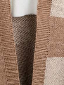 Plus Size Solid Color Patchwork Long Sleeve Casual Blouse Fall Cloth For Women - Multicolor - View 4