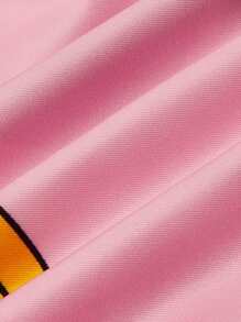 Girls' Colorful Pumpkin Print Ruffled Waist Dress For Halloween, Toddler