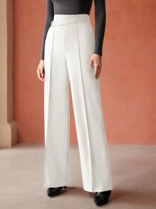 MOTF PREMIUM QUẦN VEST CÓ TÚI XÉO EO CHÉO PHÍA TRƯỚC - trắng - Xem 6