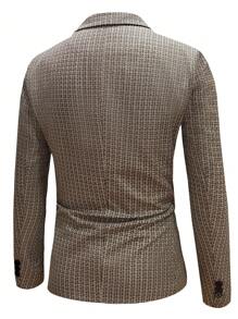 Manfinity Mode Áo khoác vest nam cổ đứng tay dài cài nút túi trước thường ngày - Nhiều màu - Xem 2