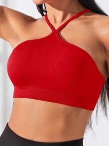SHEIN Yoga Sxy Slogan Grafische Sport Cami Top Workout Cami Top