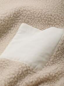 Dazy Kids 少女抓绒两件套，秋冬季 - 米色 - 查看 5