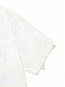 Manfinity Dauomo Camiseta casual de manga corta de cuello redondo con estampado de dibujos animados para hombre, verano