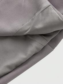 COSMINA Chaqueta regular de manga larga de color liso y estilo minimalista casual para mujer