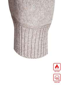 Manfinity Mode 男士新款针织开衫毛衣，外出休闲厚实开衫，撞色拼接设计，送给丈夫、男友的礼物，适合秋冬季节，长袖上衣 - 彩色 - 查看 3