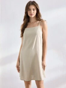Ocili 女士纯色结带无袖连衣裙