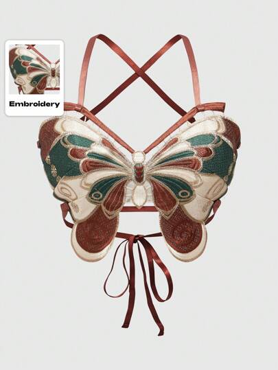 ROMWE Fairycore Women Vintage Style Criss-Cross Strap Fashion Tank Top