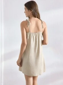 Ocili 女士纯色结带无袖连衣裙