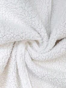 SHEIN LUNE Áo khoác dài tay ấm áp có túi lông thường ngày dành cho nữ - Màu Khaki - Xem 6