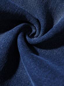 SHEIN Teen Boy Casual Fashion Blue Comfort Stretch Jeans For Dailywear And Back To School Boys Cool/Boys Thanksgiving Costume Dailywear And Fall/Winter Teen Boy - Dark Wash - View 4