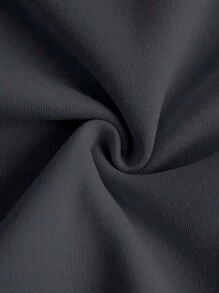 Flirla 大码女式纯色圆领保暖内衬卫衣，适合冬季、毕业季、教师节、返校季等场合，秋季必备。 - 深灰色 - 查看 4