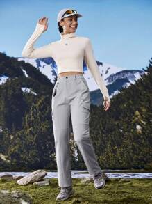 In My Nature 女士户外露营徒步城市通勤无氟防水裤，秋冬 - 灰色 - 查看 11