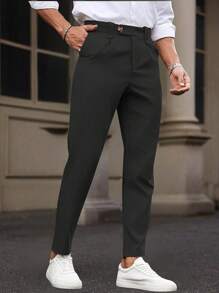 Manfinity Bizformal Pantalon cargo casual de tous les jours à jambe droite pour hommes