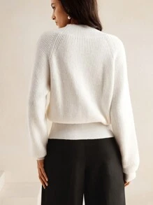 Anewsta Áo khoác len cardigan dệt kim thiết kế vai đặc biệt theo phong cách tối giản, sang trọng, đơn sắc dành cho nữ, thích hợp mặc vào mùa thu, đông, đi chơi, thanh lịch, thoải mái, trang trọng, tiệc tùng, thời trang, năm mới, giáng sinh, công sở, tốt nghiệp, đám cưới - Màu be - Xem 2