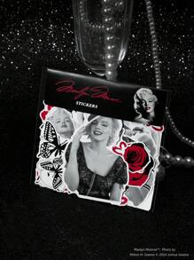 Marilyn Monroe X SHEIN 55pcs Package Of Figure & Butterfly Pattern Stickers