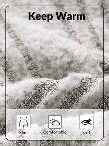 SHEIN BASICS 3pcs Casual Solid Color Square Neck Long Sleeve Fitted Ladies T-Shirts - Multicolor - View 11