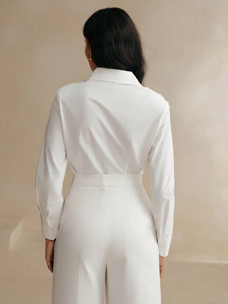 Ruffled Shirt Set For Women, Autumn/Winter