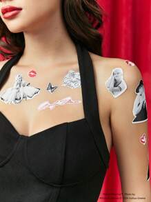 Marilyn Monroe X SHEIN 55pcs Package Of Figure & Butterfly Pattern Stickers