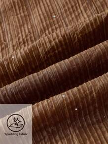 Maija Women Brown Solid Color Pocket Simple Casual Long Pants - Brown - View 7