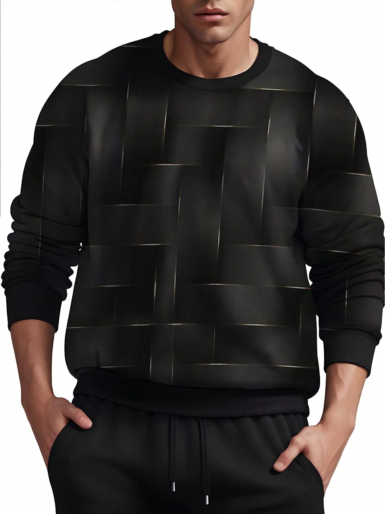 Manfinity Dauomo Men's 3D Print Pullover Sweatshirt, Autumn