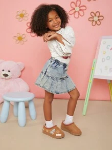 Mini mi 畅销儿童拖鞋木屐，带编织领口 - 超级舒适、甜美、百搭、温馨，非常适合全天休闲 - 卡其色 - 查看 5