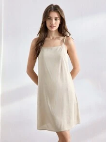 Ocili 女士纯色结带无袖连衣裙