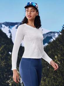 In My Nature Maglietta a maniche lunghe da donna per attività all'aperto, come campeggio, escursioni e pendolarismo in città