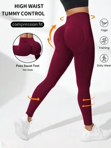 SHEIN Yoga Basic Seamless High Waisted Yoga Leggings For Chinese New Year