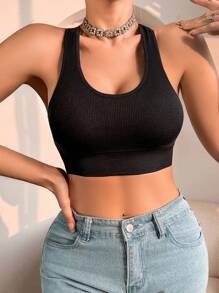 2pcs/Set Seamless Yoga Sports Bras For Women, Removable Padded Wire-Free Breathable Mesh Back Design - Multicolor - View 4