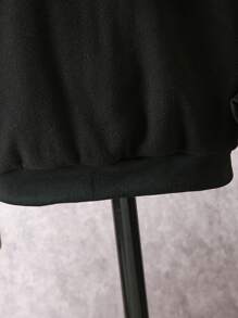 Áo nỉ thêu dành cho bé trai tuổi teen, thích hợp mặc mùa đông. - màu đen - Xem 7