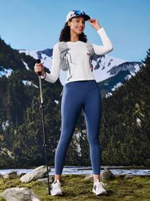 In My Nature Maglietta a maniche lunghe da donna per attività all'aperto, come campeggio, escursioni e pendolarismo in città