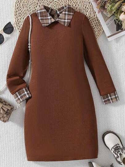princess polly baby blue dress This Season's Stunning Holiday Plaid Dresses main image 1