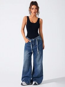 SHEIN Seamless Yoga High Elasticity Jumpsuit With Built-In Padded Bra