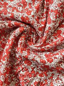 SHEIN Clasi 女式长立领碎花连衣裙 长款女装 - 彩色 - 查看 4